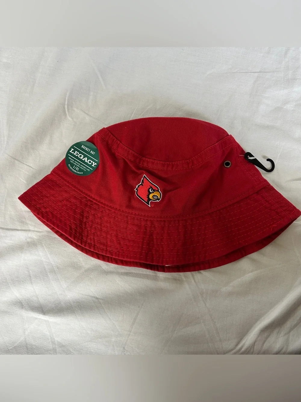 Logo cardinals red twill bucket hat L/XL